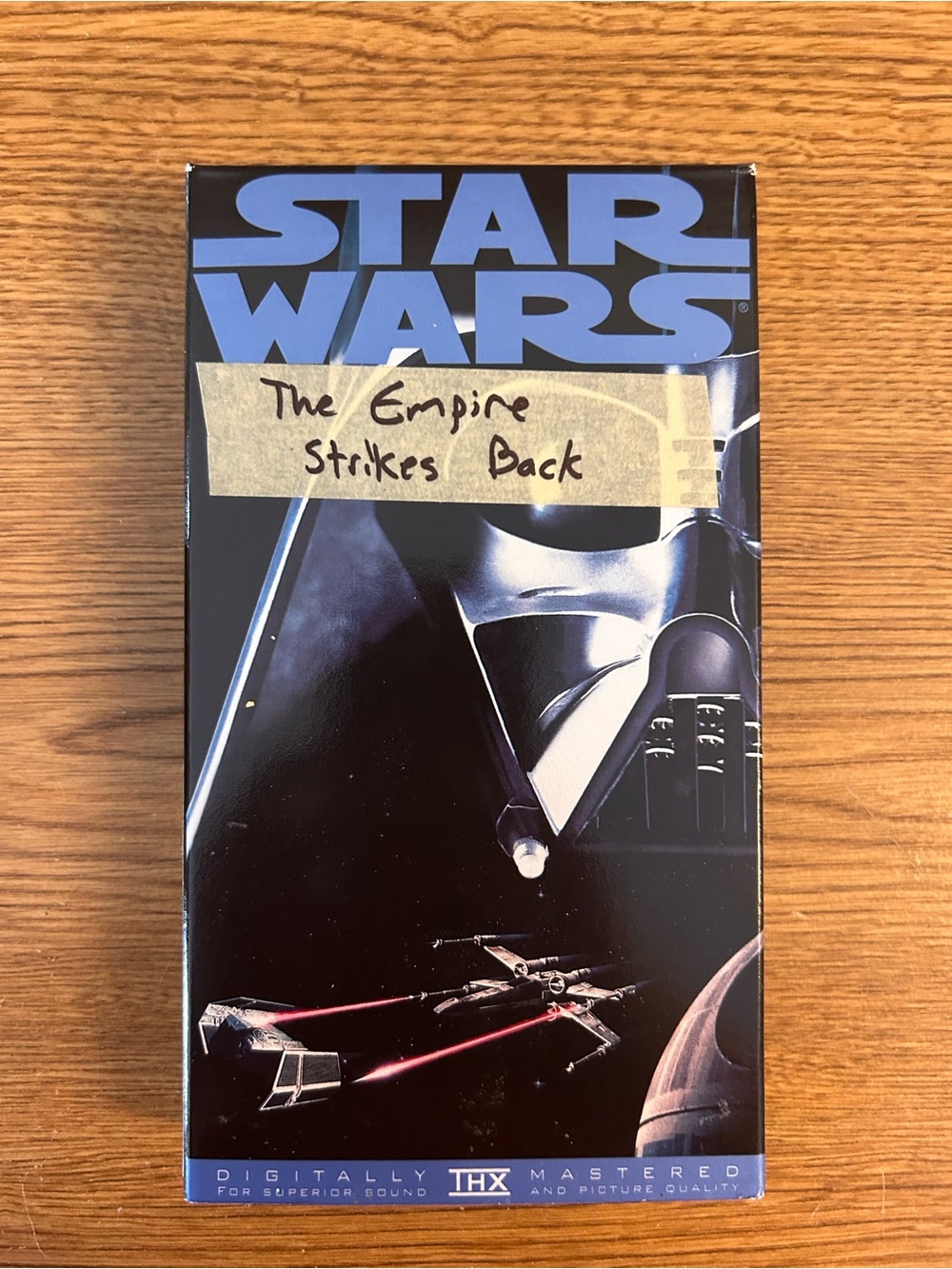 Star Wars Black VHS Tape The Empire Strikes Back